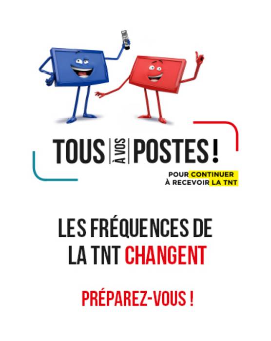 Image Recevoir la TNT - Changement de fréquences